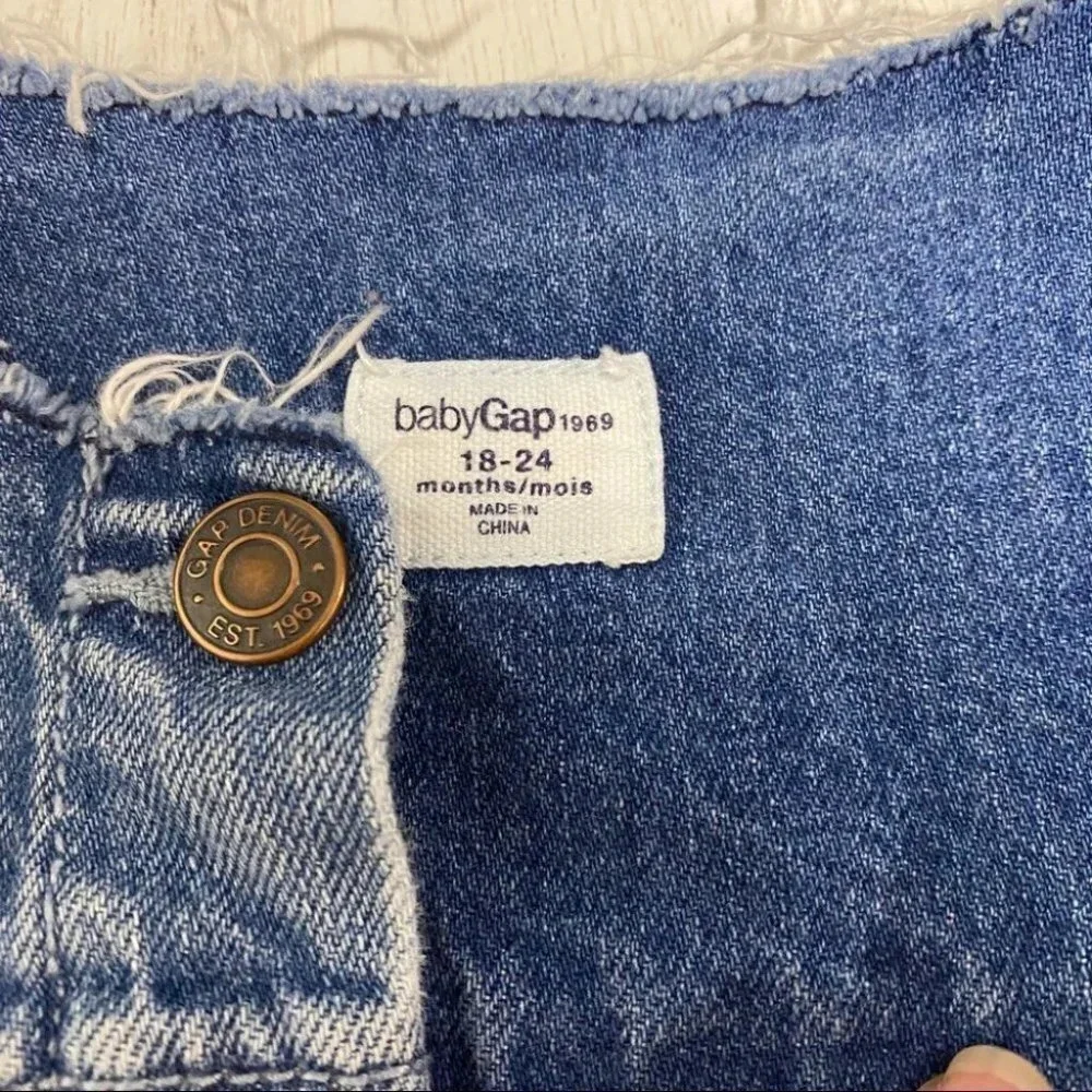 Baby Gap‎ Patch Jean Jacket Rainbow Unicorn 18-24